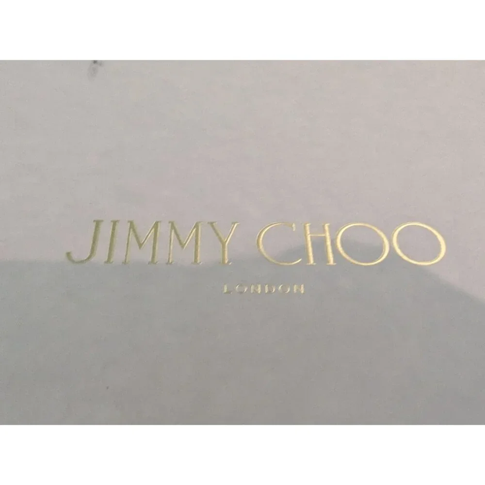 Jimmy Choo Empty Shoe Box With Lid & Tissue Paper 14 x 14 x 5.25